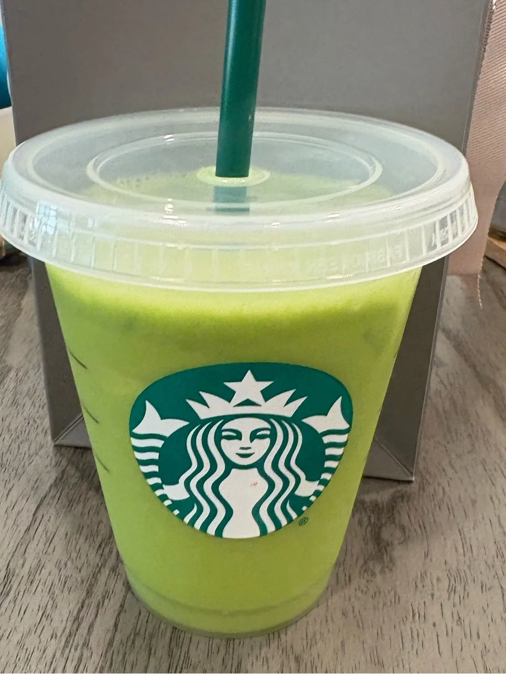 Fake Starbucks Green Iced Matcha grande resin prop photography drink